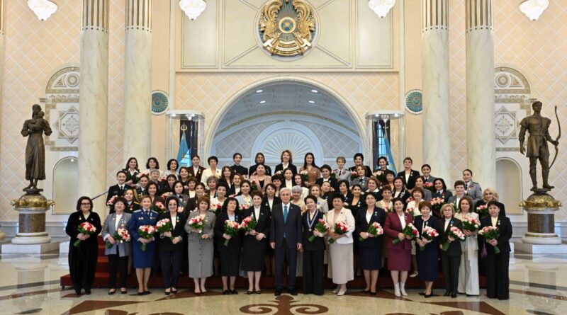 МЕМЛЕКЕТ БАСШЫСЫ ХАЛЫҚАРАЛЫҚ ӘЙЕЛДЕР КҮНІНЕ АРНАЛҒАН САЛТАНАТТЫ ІС-ШАРАДА СӨЗ СӨЙЛЕДІ