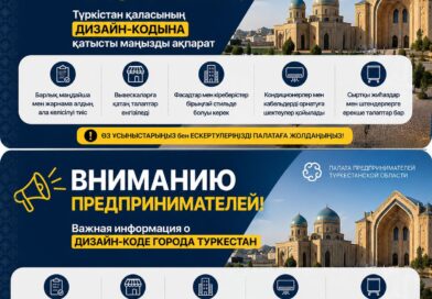 Түркістан қаласының кәсіпкерлері назарына!